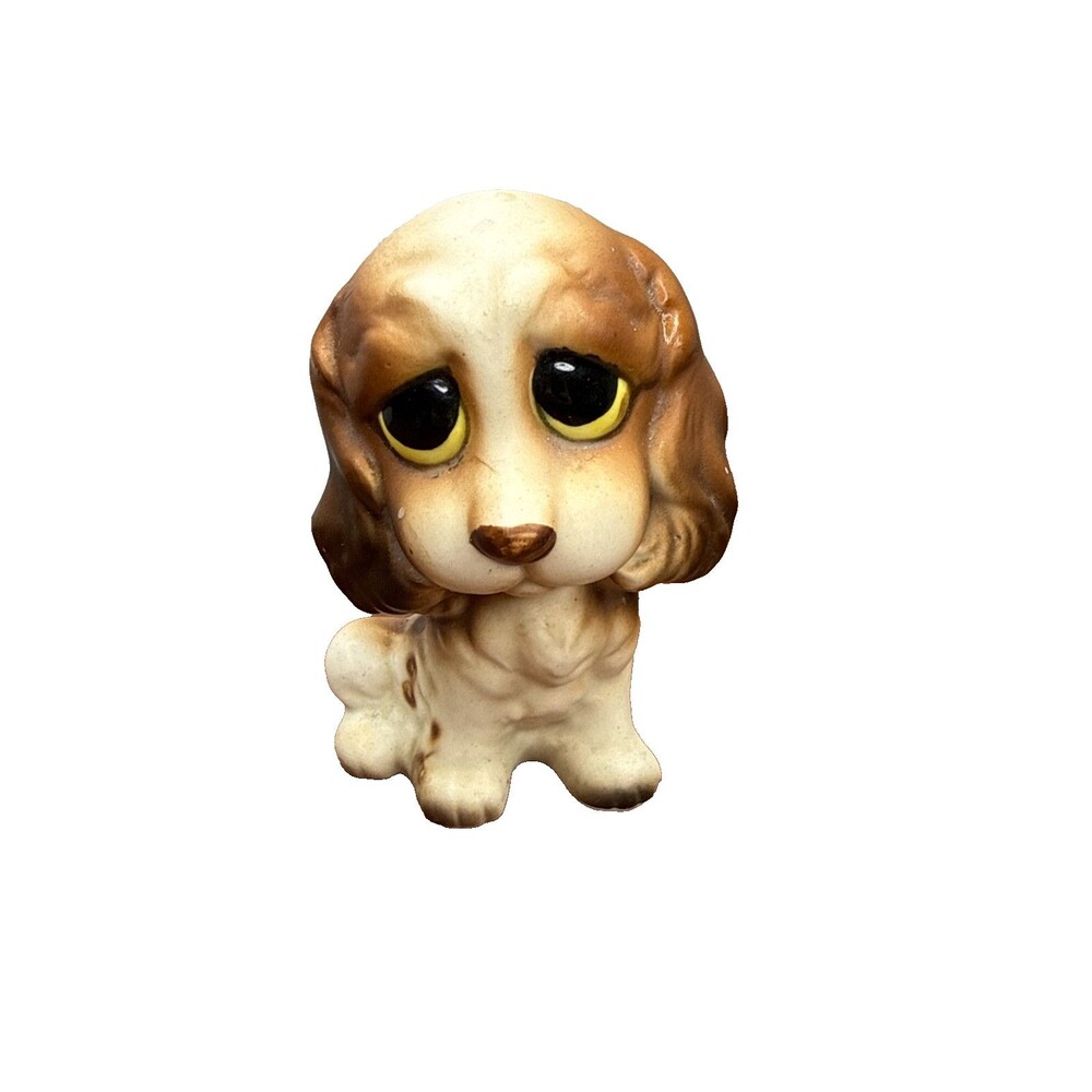 Vintage MCM Cocker Spaniel Dog Figurine Mid Century Modern Puppy Statue Decor